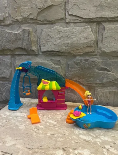 polly pocket festa na piscina