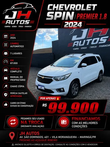 Chevrolet Spin Premier 1.8 8V Econo.flex 5P Aut. 2024