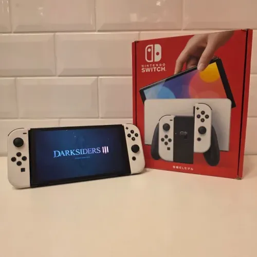 Nintendo Switch Oled - 64 Gb + 128Gb - Caixa - Desbloqueado