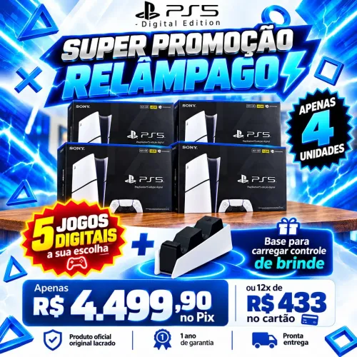 PlayStation 5 Slim Digital Novo Lacrado