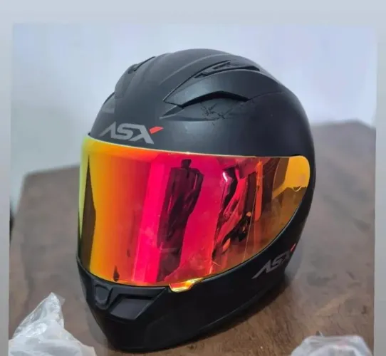 Vendo capacete ASX City + Lente de alta definição da REVO original