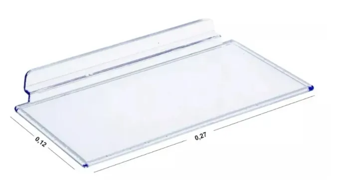 plataforma p/ calçado acrilico pra painel canaletado