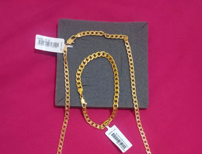 Cordão 60cm pulseira 22cm OS dois por 600