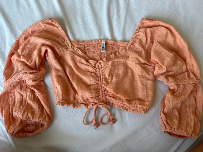 Cropped laranja tamanho P