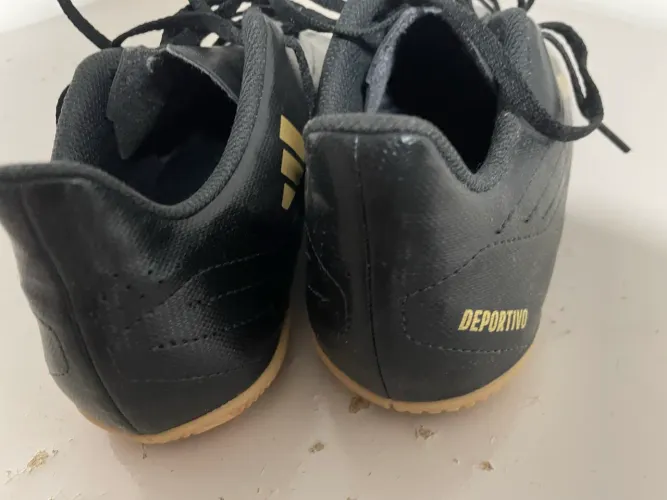 Chuteira Futsal Adidas Deportivo II Unissex - Exclusiva - Preto 42