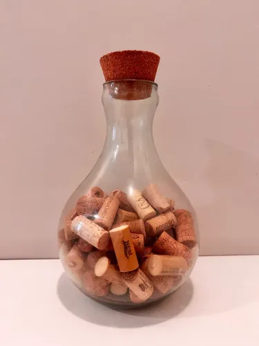 Garrafão Porta Rolhas de vidro