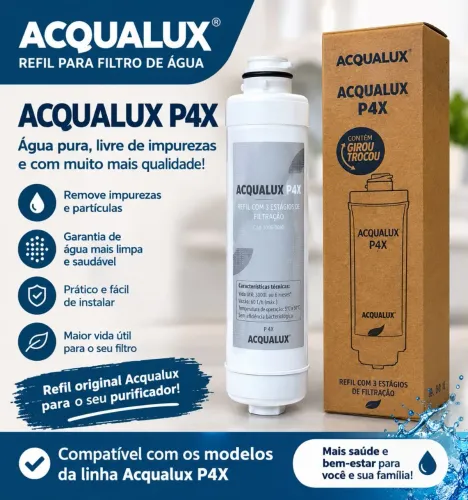 Refil Acqualux P4X - Novo na caixa