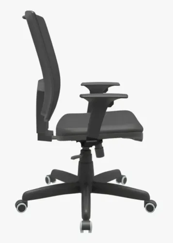 Cadeira Brizza Nr17 Relax Assento Couro Eco Plaxmetal Pto