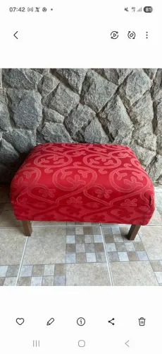 Puff vermelho grande