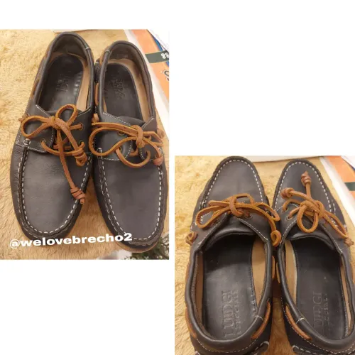 Mocassim couro Luidgi azul marinho n? 38