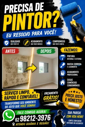 ? PINTOR PROFISSIONAL | PINTURA RESIDENCIAL E COMERCIAL | ORÇAMENTO GRÁTIS