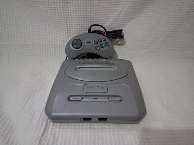 mega drive 3 cinza 60 jogos na memória