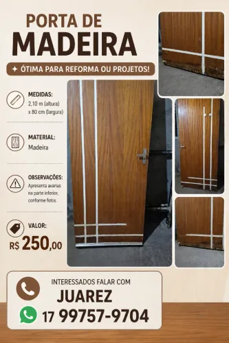 Porta madeira 