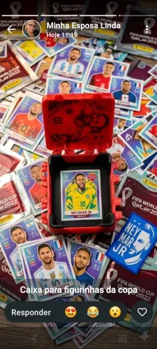 Porta figurinha  da copa 2026