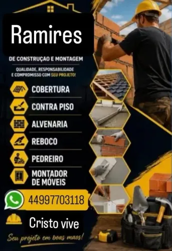 Pedreiro e montador de móveis