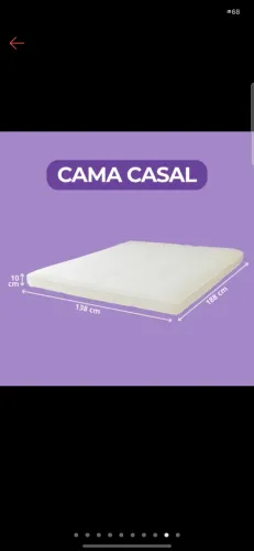 Pillow top cama casal