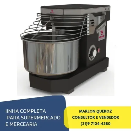 Amassadeira Espiral 5 Kg 10 Velocidades Bivolt Braesi