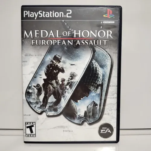 Medal of Honor European Assault PS2 Original Americano Completo Black Label Mídia Física