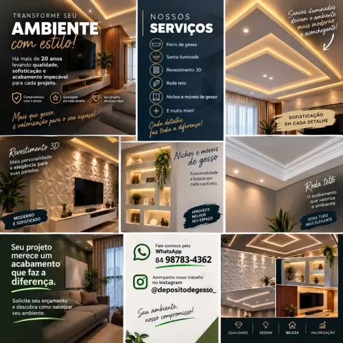 Tudo em gesso 