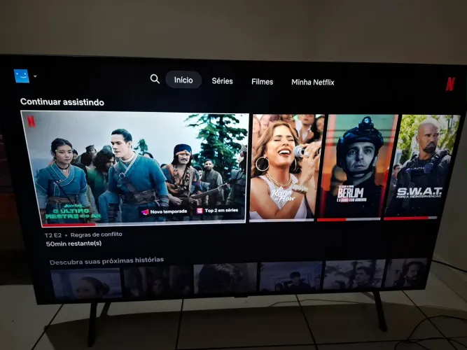 Smart TV Samsung 58" 4K UHD (Modelo RU7100) - Estado de Nova!