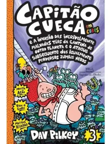 Livro Capitão Cueca em cores novo lacrado 
