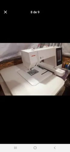 Bordadeira janome mc500e 3 bastidores em perfeito estadopronta para trabalhar !