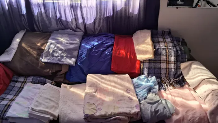 Lote 26 peças aleatórias de  cama