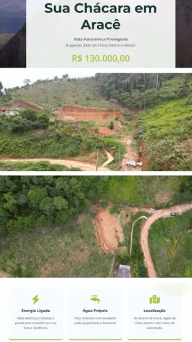 Chácara com platô