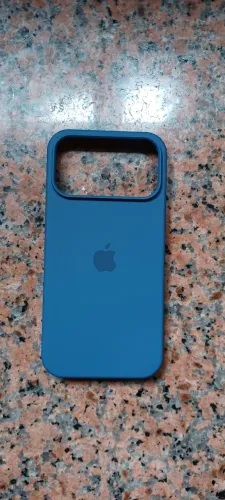 Capa iPhone 17 Pro Max Azul Logo