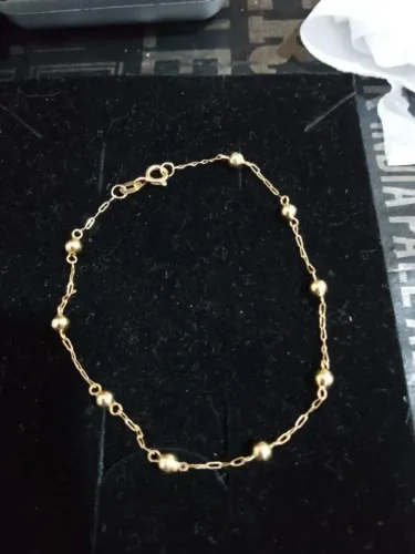 Pulseira infantil de ouro 18kl