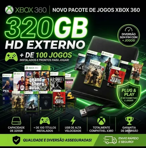 HD Externo para Xbox 360 (Plug & Play)