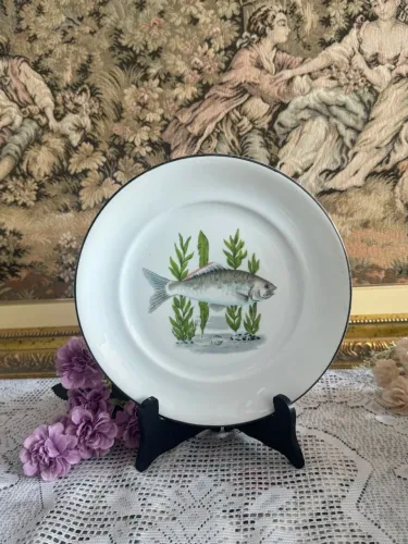 Prato de porcelana Schmidt colecionável 25cm 