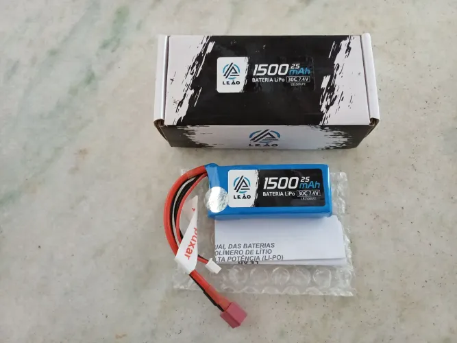 Bateria Lipo Leão 1500mah 7.4V 30C NOVA NA CAIXA!