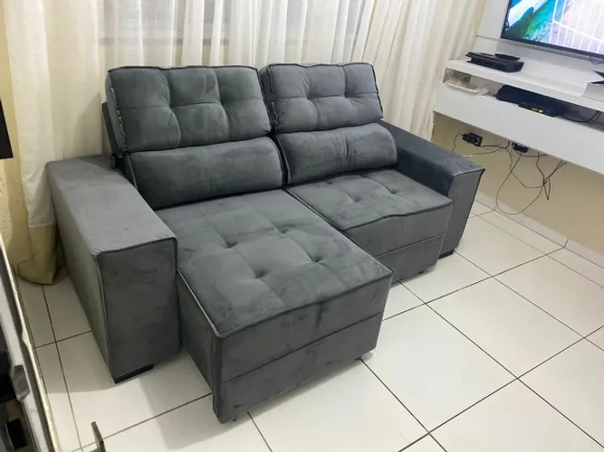 SOFÁ RETRÁTIL RECLINÁVEL 2 .00 METROS