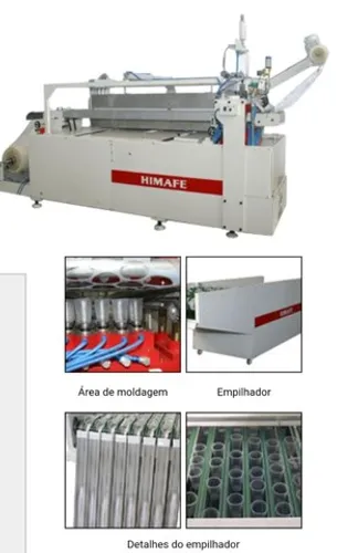 Termoformadora De Copos/ Vacuum Forming + 2 MOLDES + Compressor 15hp Parafuso (NÃO TESTO)