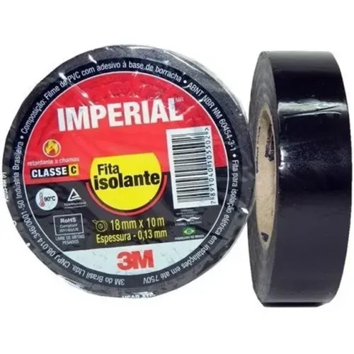 Fita isolante 10 metros (atacado) R$ 5,90 imperial