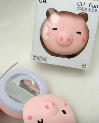 Mini ventilador LED (porquinho)