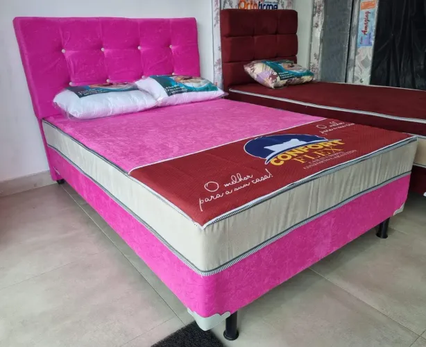 Cama Box Casal Confort Flex, espuma. Batata e tem nota fiscal com garantia