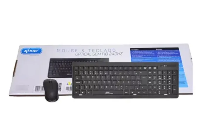 teclado e mouse sem fio 