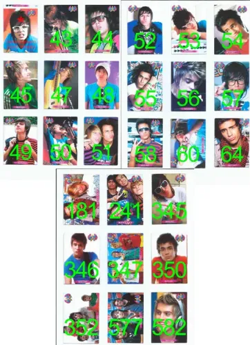 5 Cards Lady Gaga Beyonce Rihanna Shakira Justin Bieber Demi Lovato Luan Santana Pop Music