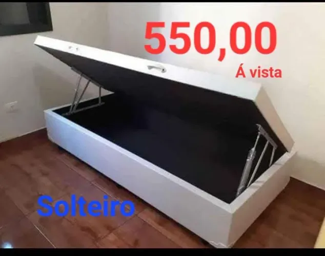 Base Box Baú Solteiro(Pague na entrega)
