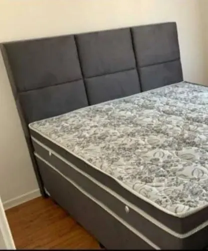 Cama box base casal + colchão molas ensacadas individual - Direto de fabrica