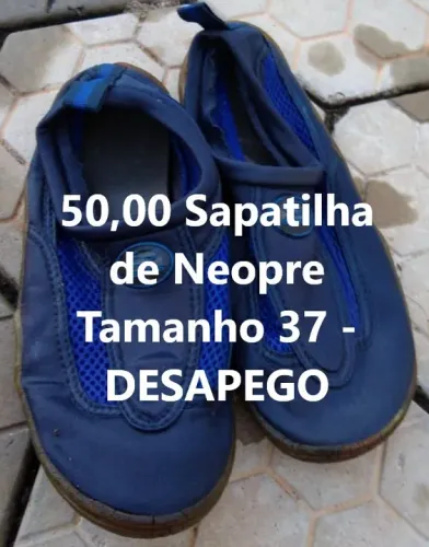 Sapatilha de Neoprene Tamanho 37 - Desapego