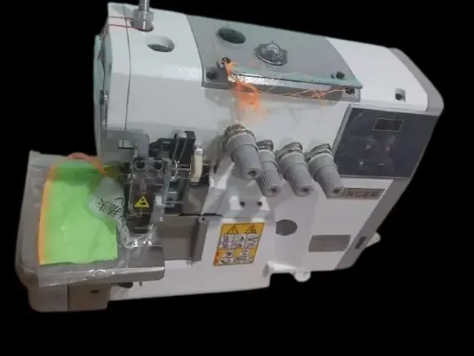 Máquina de costura Interlock industrial, 5 fios