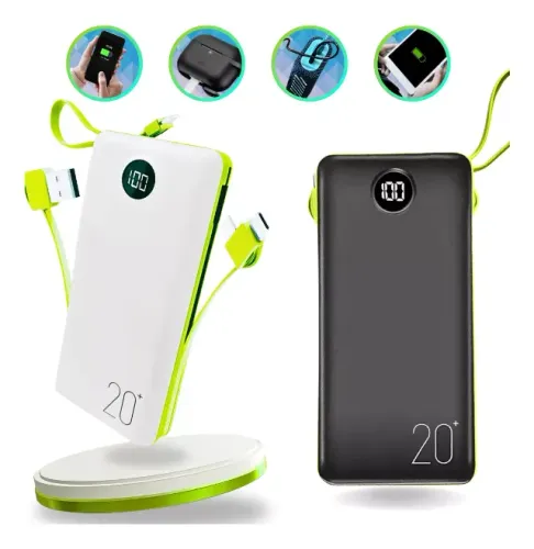 Power Bank 20.000mah Carregador Portátil Celular BTE10 Agold