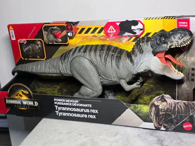 Jurassic World T-REX Power Devour Mattel lacrado