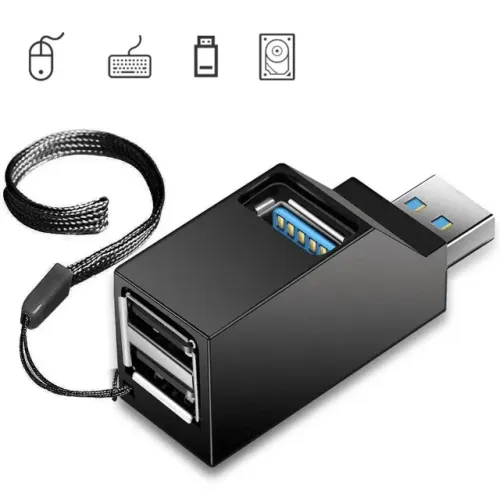 Hub Usb 2.0 Multifuncional 3 Em 1 Tomate Mst-011