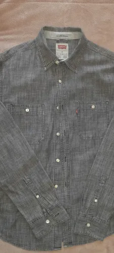 Camisa Jeans Levi's Cinza Masculina