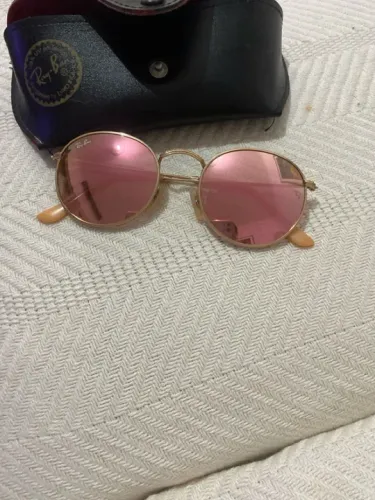 Óculos de sol Ray-Ban rosa espelhado