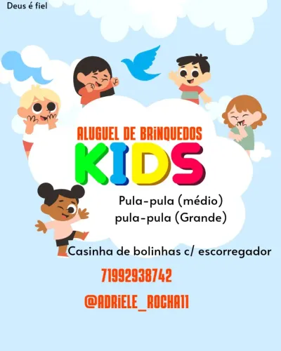 Aluguel de brinquedos para festas infantis - KIDS